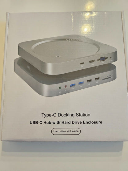 12-in-1 Typ C Hub mit Festplattengehäuse SD-/TF-Speicherkartenleser für Mac Mini