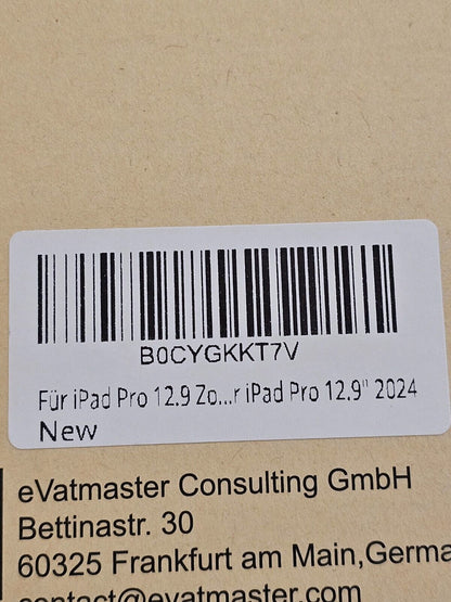 Für iPad Pro 13 Zoll (M4) 2024 Hülle mit Tastatur - 7 Farben Beleuchtung Abnehmb