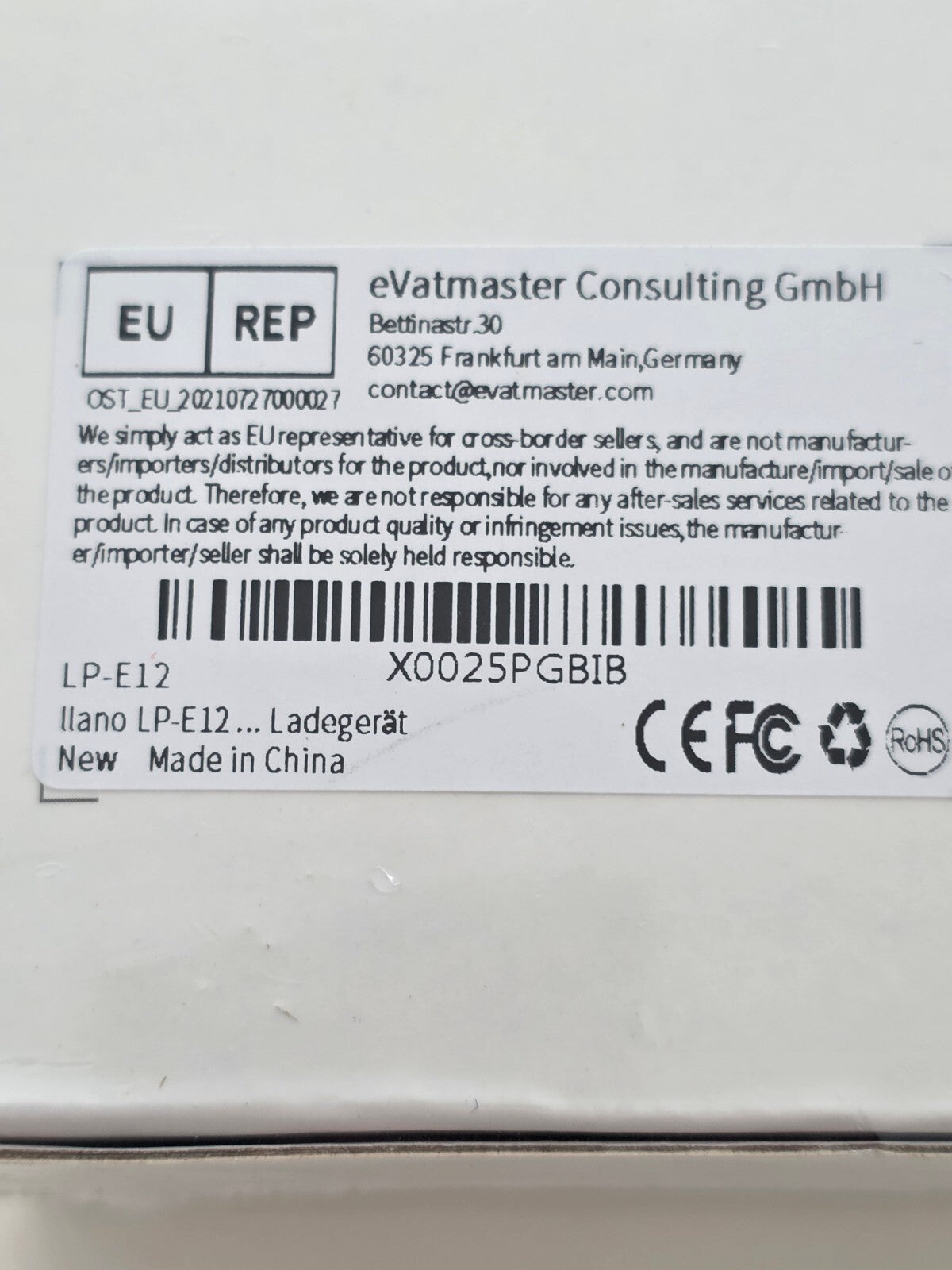 LP-E12 Akku Ladegerät 18W Schnellladegerät 2 USB-C Canon EOS