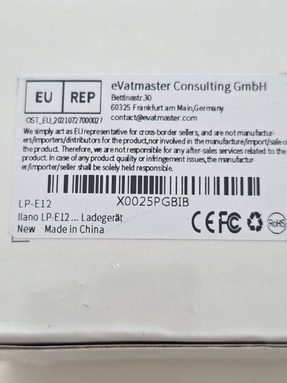 LP-E12 Akku Ladegerät 18W Schnellladegerät 2 USB-C Canon EOS