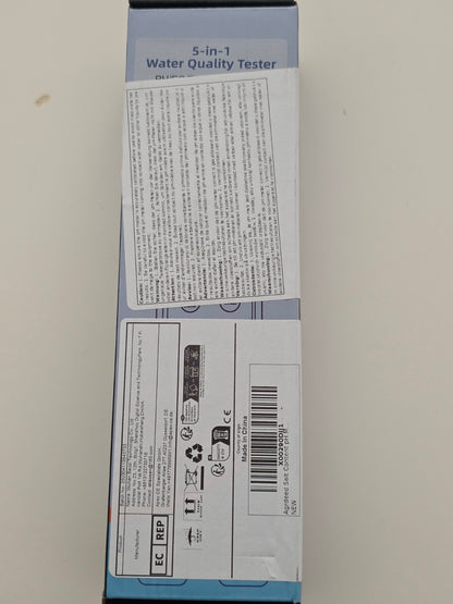 5-in-1 pH & Salzmessgerät für Pool, Aquarium, Hydroponik Neu