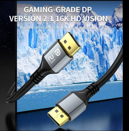 16K Displayport Kabel 2.1 DP 2.1 16K@60Hz 8K@120Hz 4K@240Hz
