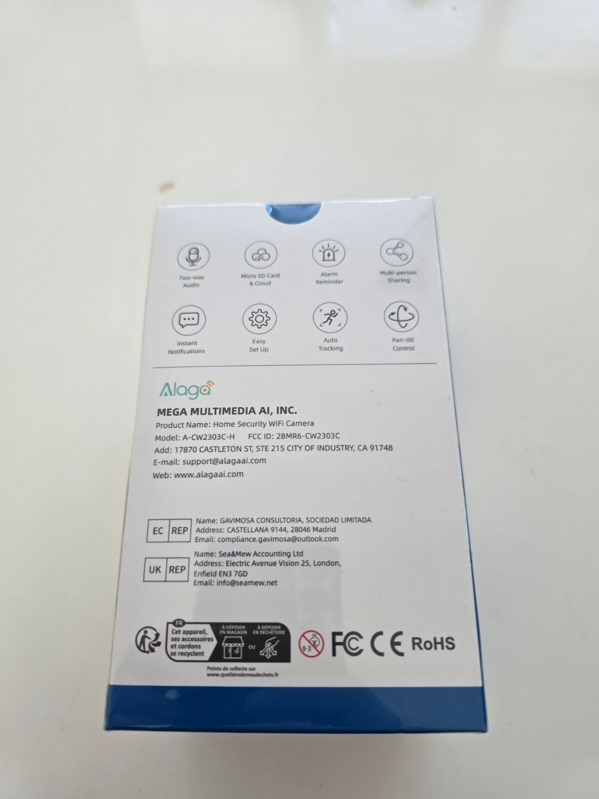 Security Indoor Cam 2K WLAN Schwenkbar Nachtsicht