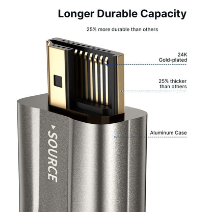 8K HDMI Glasfaserkabel 5m 48Gbps HDMI 2.1 AOC HDR eARC Schwarz