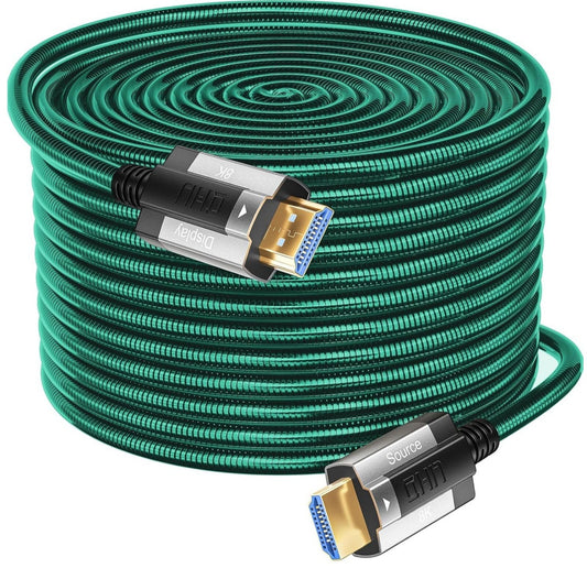 8K HDMI 2.1 Glasfaserkabel 3m Stahlpanzerung 48Gbps 8K@60Hz 4K@120Hz