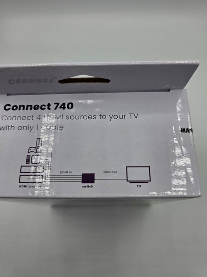 8K HDMI Switch 4K 120Hz, 8K 60Hz, 4 IN / 1 OUT