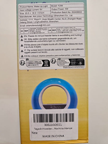 Tageslichtwecker, App-Steuerung, Bluetooth Lautsprecher, Sonnenaufgang & Sonnenu