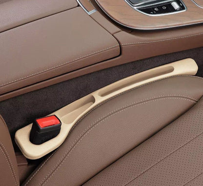Multifunktionaler Autositz Lückenfüller mit Aufbewahrung Universal - Beige