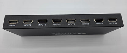 HDMI 2.0 Switch 7x1 4K@60Hz Dolby DTS HDR Fernbedienung  schwarz