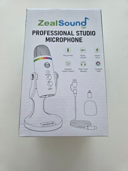 USB-Mikrofon K66 Pro mit ANC, RGB, Plug & Play für Streaming & Podcast