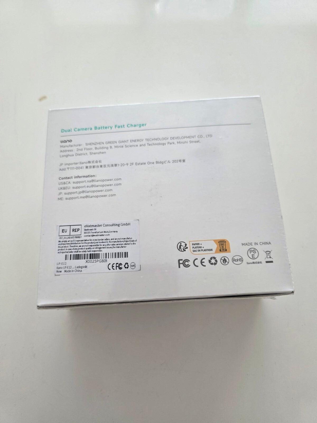 LP-E12 Akku Ladegerät 18W Schnellladegerät 2 USB-C Canon EOS
