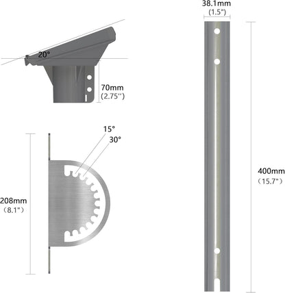 Starlink Gen 3 Dachmontage-Kit 180° Verstellbar 20° Mastadapter