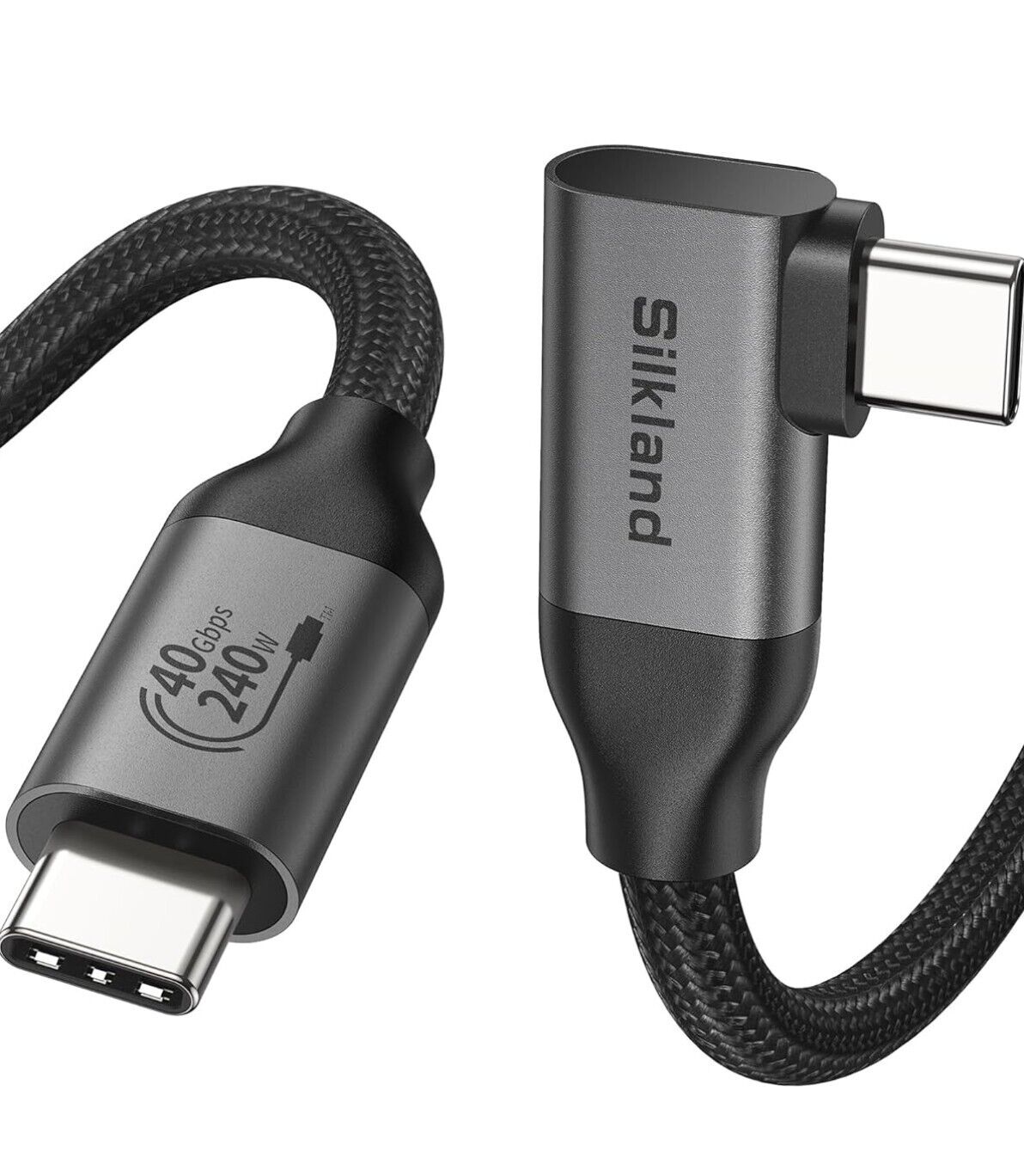 USB4 Kabel mit Thunderbolt 4 - 1M, Winkel, 40Gbps, 8K@60Hz, 240W