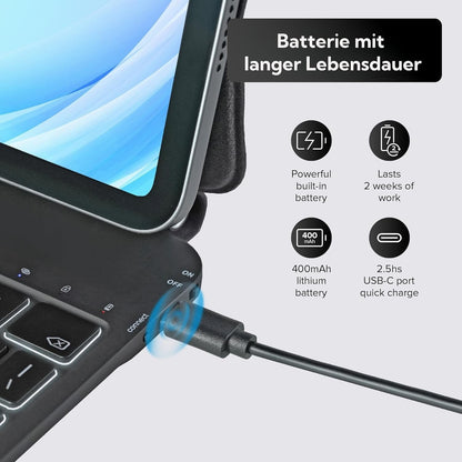 Magic Keyboard Case für iPad Pro 12,9" & Air 13" QWERTZ Schwarz