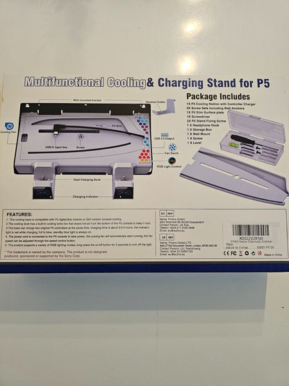 Wandhalterung PS5 Horizontal, PS5 Wandhalterung Horizontal für Playstation 5 Sli