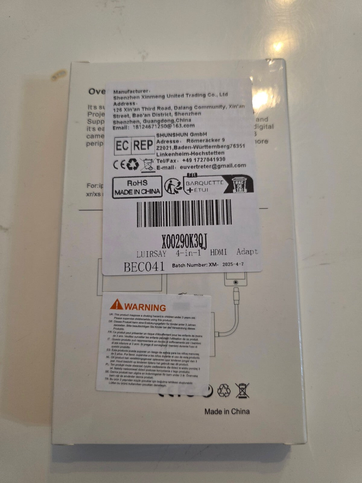 4-in-1 Lightning HDMI/USB/Ethernet Adapter für iPhone/iPad