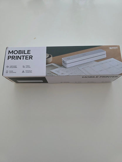 MT610 Tragbarer Thermodrucker A4 300dpi Bluetooth USB Schwarz