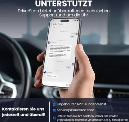OBD2 Bluetooth Adapter, MUCAR DriverScan OBD2 Diagnosegerät Bluetooth Mit Vollsy