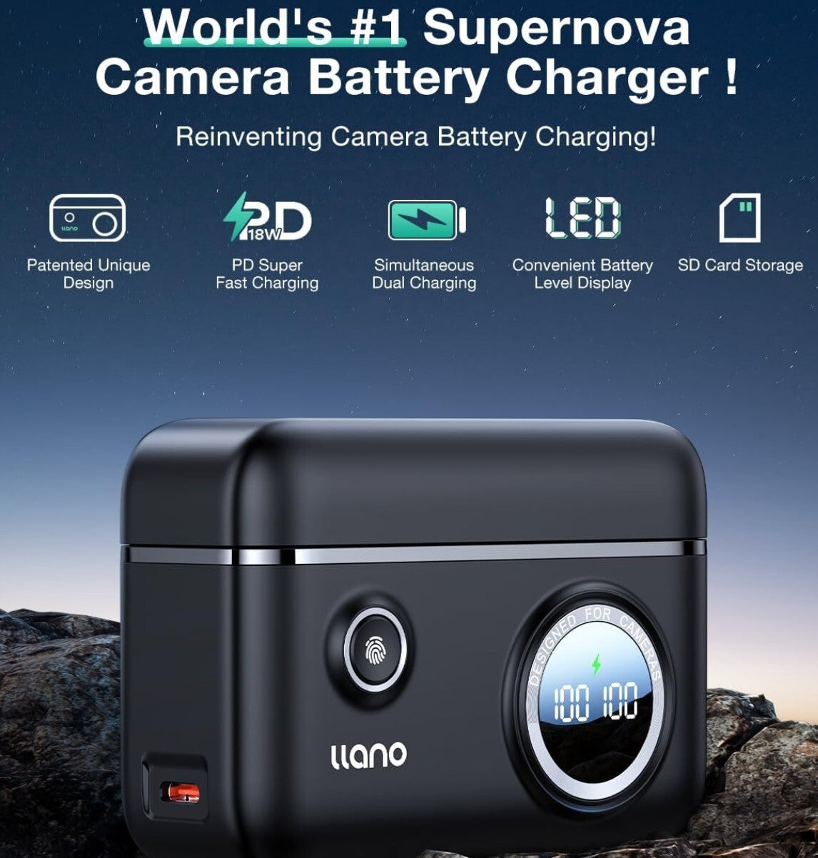 LP-E10 Akku Ladegerät 18W Schnellladegerät 2 USB-C Canon EOS