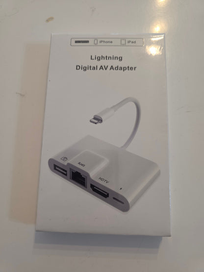 4-in-1 Lightning HDMI/USB/Ethernet Adapter für iPhone/iPad