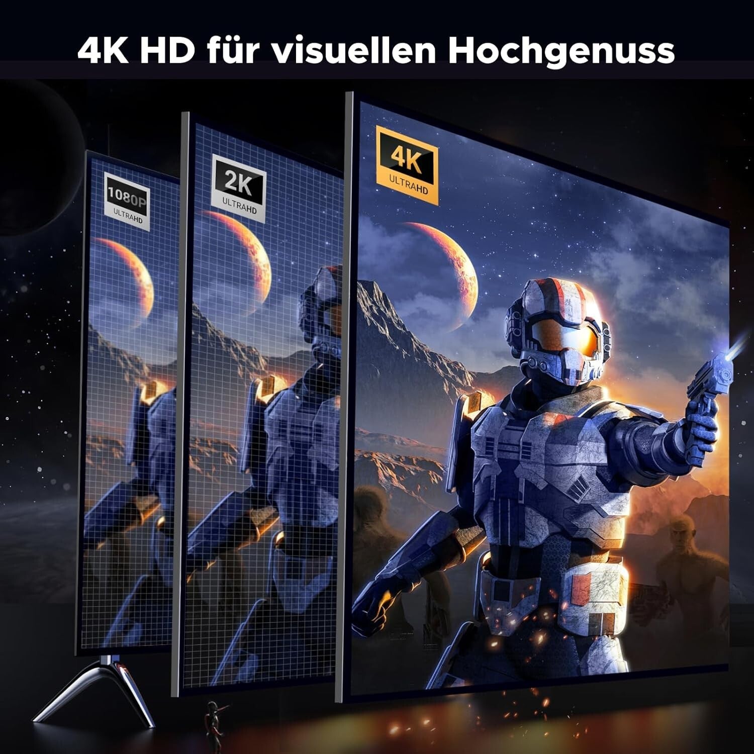 4K DisplayPort zu HDMI Adapter 2 Stück 4K@30Hz