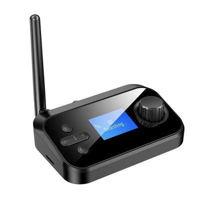 C41 Bluetooth 5.0 Audio Sender Empfänger Optisch Koaxial AUX Cinch Schwarz