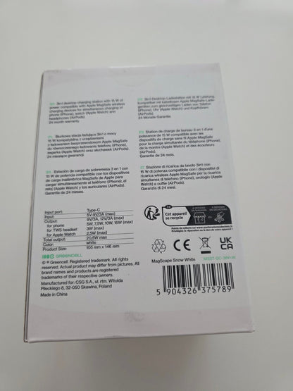 MagScape 3-in-1 MagSafe Ladeständer iPhone Watch AirPods Weiß