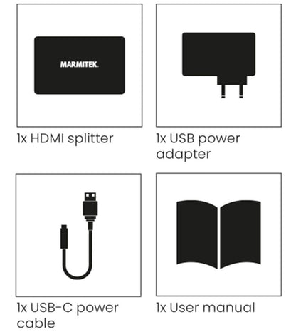 HDMI Splitter 4K120 Gaming - 1 Eingang / 2 Ausgänge 8K60 - HDMI Verteiler - 48Gb