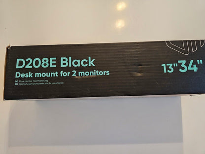 Dual Monitor Halterung für 13-34 Zoll Bildschirme bis 8 kg (x2), Doppel Monitorh