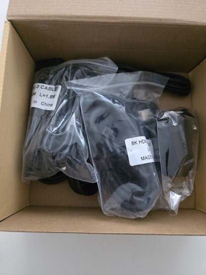 8K DP / HDMI KVM 2PC 2 Monitor 8K@60Hz 4K@120Hz 2K@144Hz + Kabel