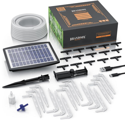 Solar Bewässerungssystem 35 Teile 15 Pflanzen Timer Tropfbewässerung