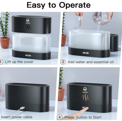 Aroma Diffuser Ätherische Öle Diffuser - UikJOY Tragbarer Aromatherapie Nebel Lu