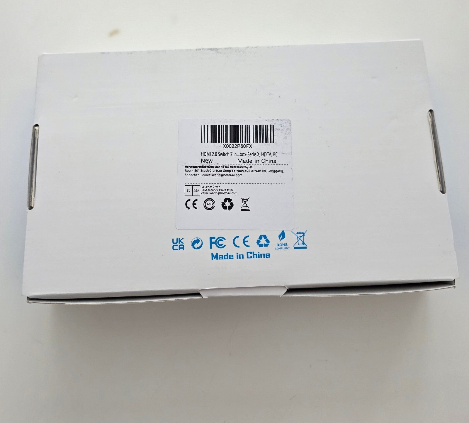 HDMI 2.0 Switch 7x1 4K@60Hz HDR Fernbedienung Schwarz