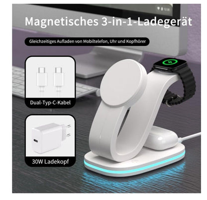 3in1 Mag-Safe Ladestation für iPhone 16 & Apple Watch