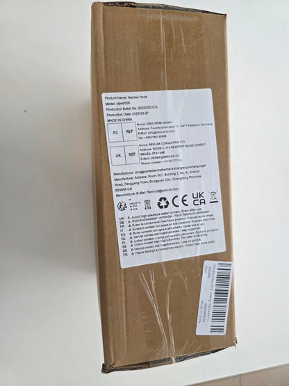 60M Gartenschlauch – 3-Lagiger Latex, Knickfrei, 10-Funktions-Sprühdüse