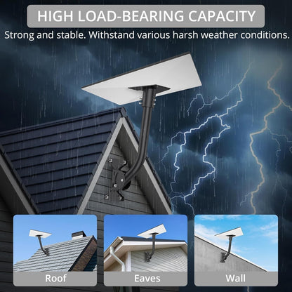 Starlink Gen 3 Rohradapter Masthalterung Aluminium Schwarz